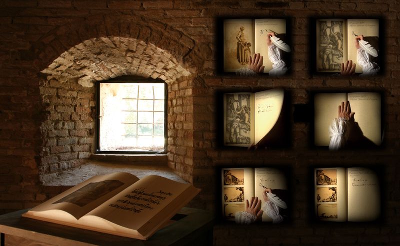 Particolare dell'allestimento (foto Studio Azzurro)